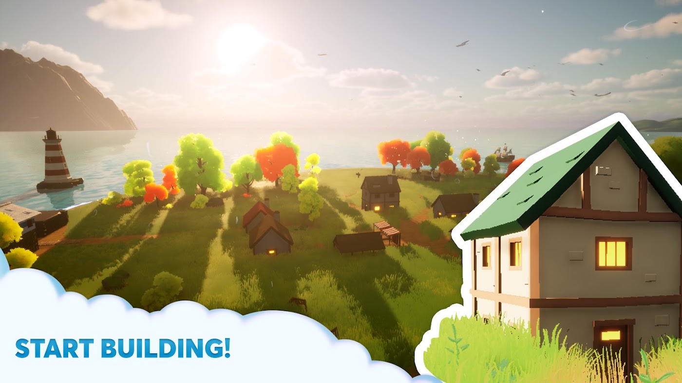 Mini City Builder colorful island city gameplay